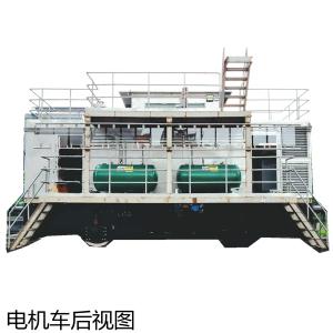 电机车后视图